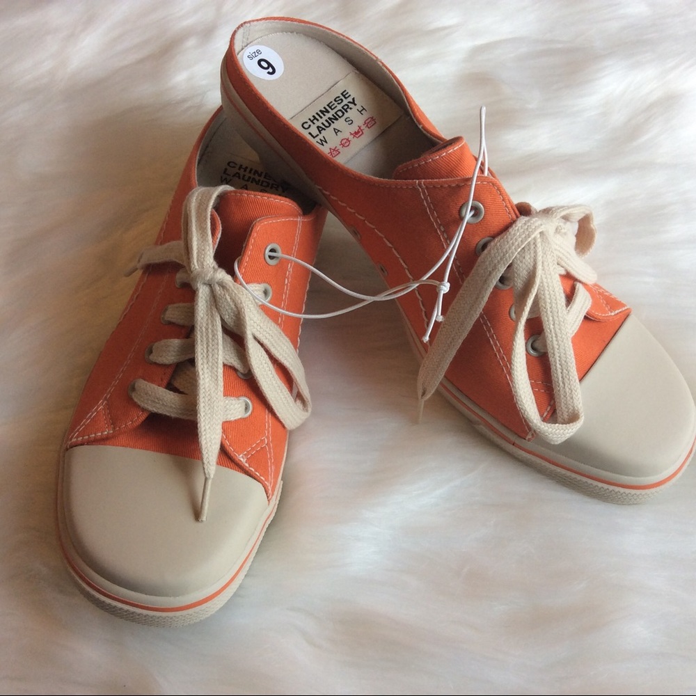 New Chinese Laundry Lace Up Sneaker Heels